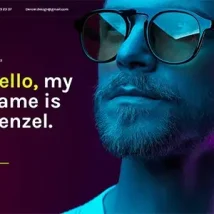 قالب HTML تک صفحه Denzel