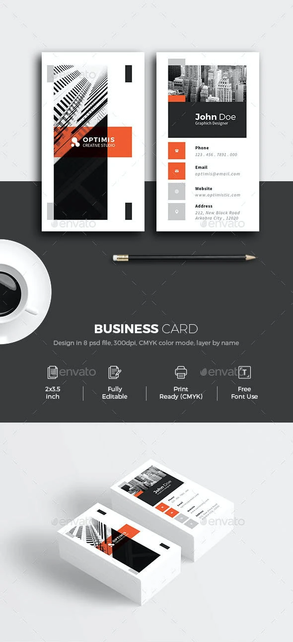 کارت ویزیت Minimal Creative Business Card