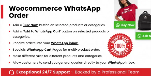 Download the WooCommerce Whatsapp Order plugin