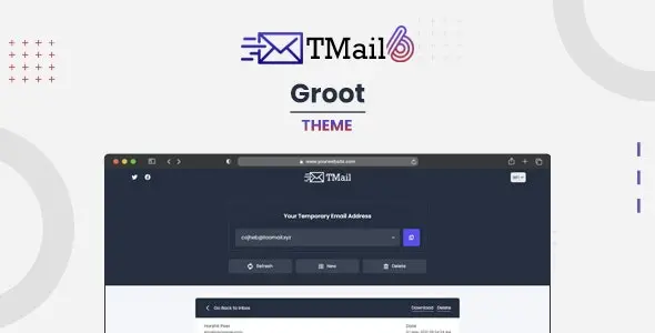 قالب Groot برای اسکریپت TMail