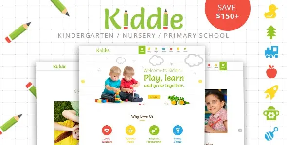 Download the Right China Kiddie theme for WordPress