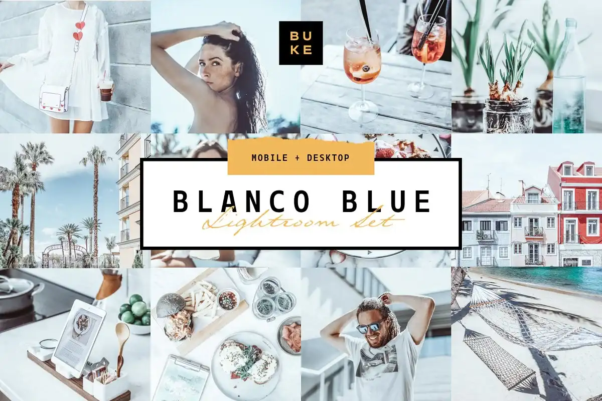 پریست لایتروم Blanco Blue Lightroom Preset