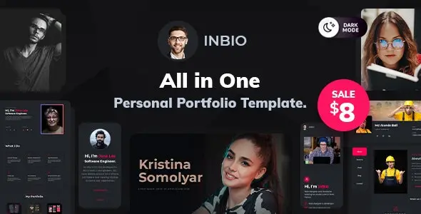 Download InBio single page HTML template