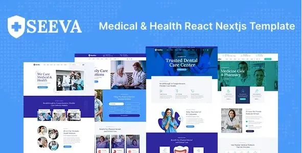 قالب React Next پزشکی و سلامت Seeva