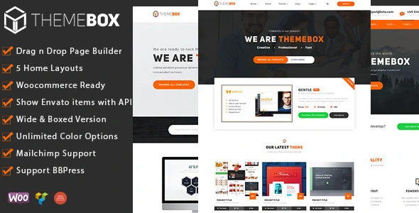 Download the unique e-commerce WordPress theme of Themebox digital products