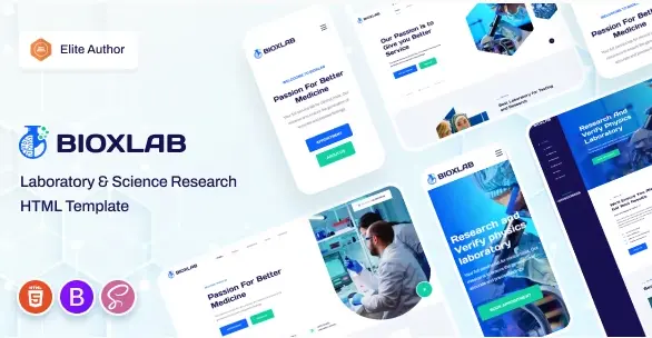 Download the HTML template of the Bioxlab laboratory