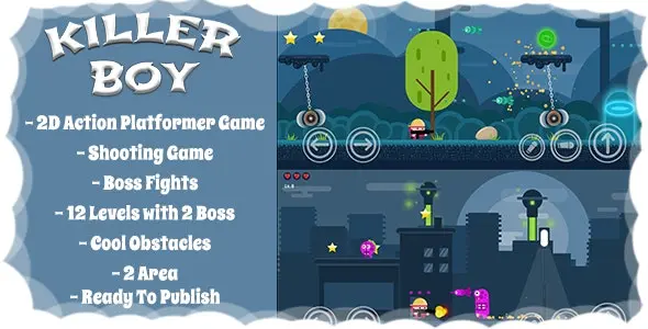 Download the game Killer Boy, a two-dimensional platformer game for Android