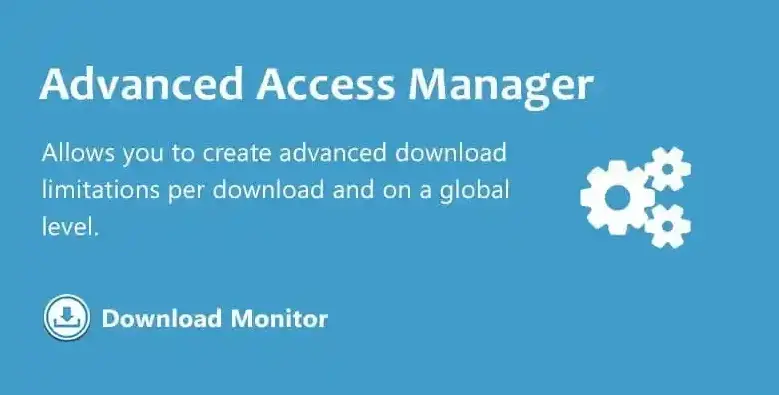 افزونه Download Monitor Advanced Access Manager مدیریت دسترسی