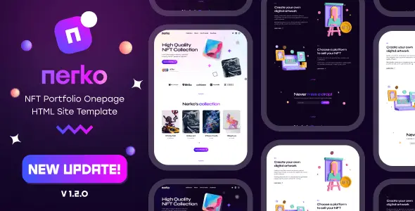 Download Nerko single page HTML template