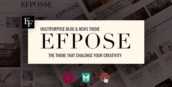 Download Efpose blog and magazine template for WordPress