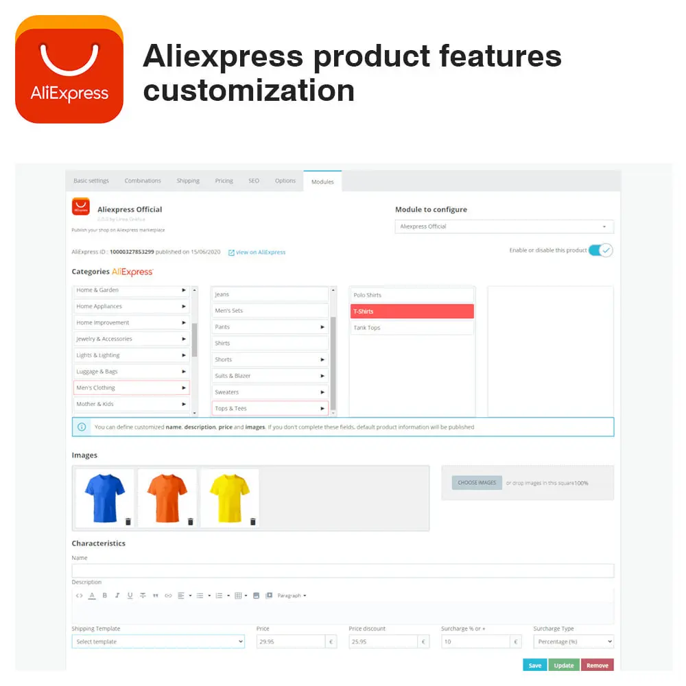 Download AliExpress Official Module for PrestaShop