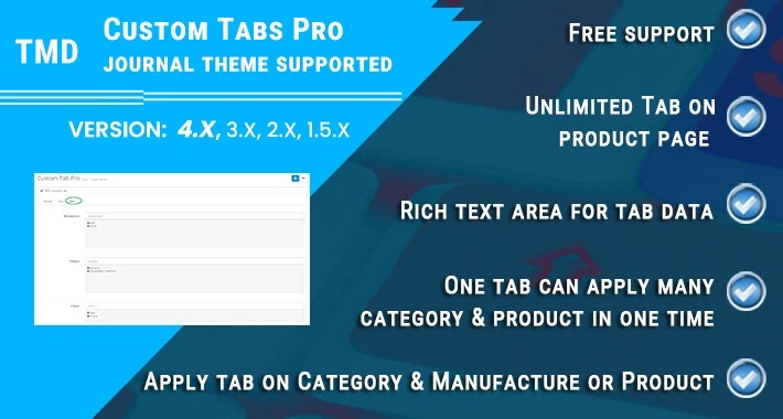 Download Custom Tabs Pro plugin for Open Card