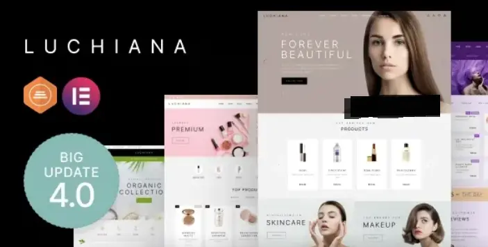 Download Luchiana cosmetics store template for WooCommerce RTL