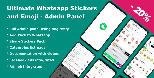 Download the Ultimate Whatsapp Stickers and Emoji application – Admin Panel