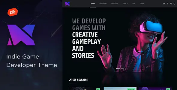 Download Xion game development template for WordPress