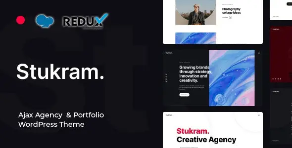 Download the Stukram Ajax portfolio template for WordPress