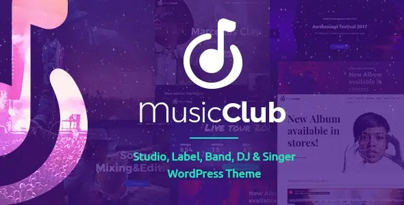 Download the Music Club theme for WordPress
