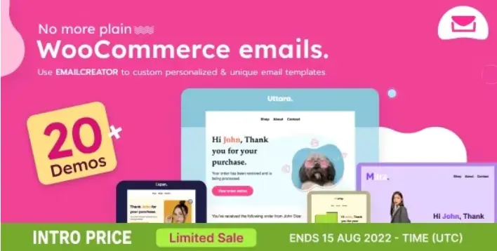Download Email Creator plugin for WooCommerce