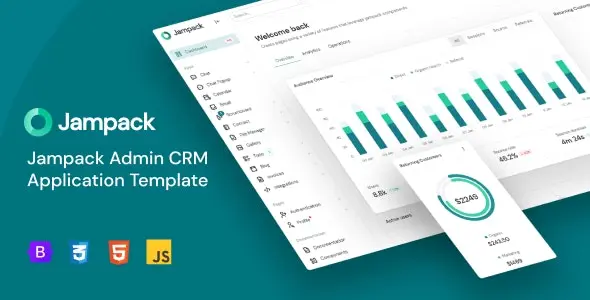 Download CRM template and Jampack admin area