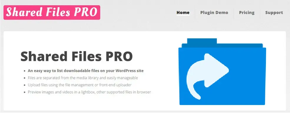 Download Shared Files PRO plugin for WordPress