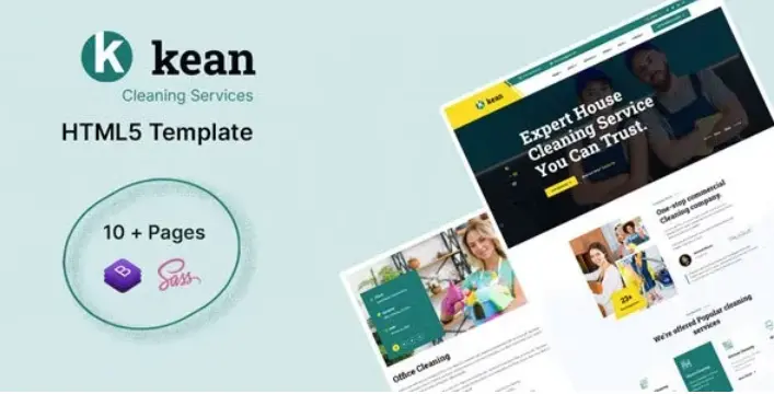 Download the HTML template of Kean cleaning services