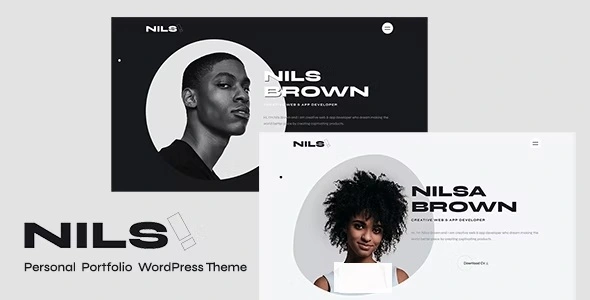 Download Nils personal site template for WordPress