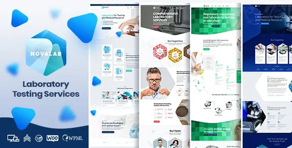 Download NovaLab Rastchin laboratory and research template for WordPress