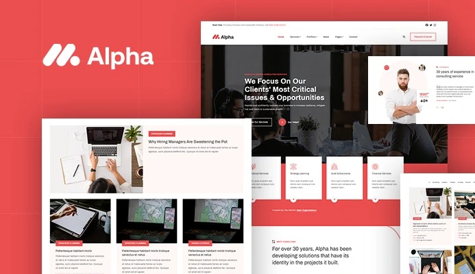 Download JA Alpha corporate template for Joomla