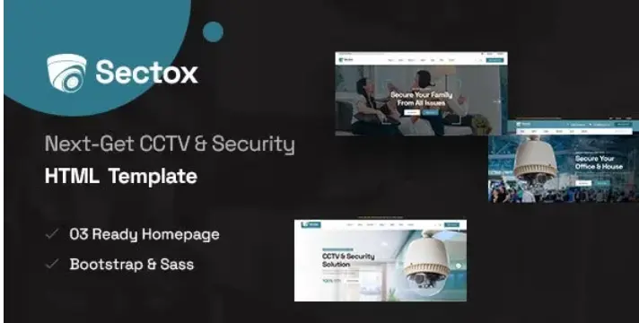 Download the HTML template of Sectox security camera and security