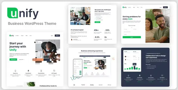 Download the Unify multipurpose corporate template for WordPress