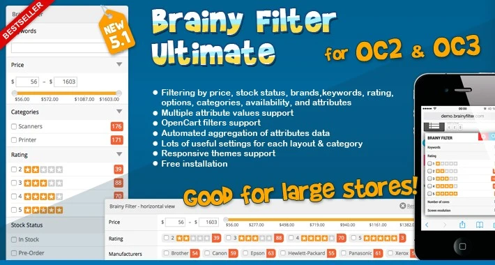 Download Brainy Filter Ultimate extension for open card