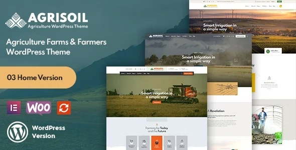 Download the Agrisoil template for WordPress