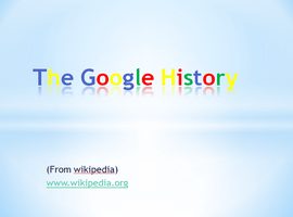 پاورپوینت تاریخچه گوگل