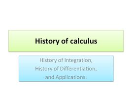 پاورپوینت History of calculus