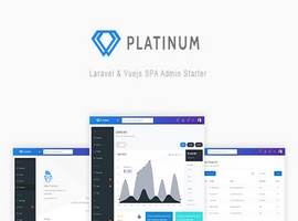 اسکریپت Platinum مدیریت – Laravel & Vuejs SPA Admin Starter