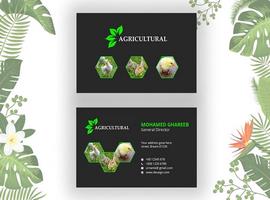 کارت ویزیت لایه باز کشاورزی Agriculture Business Card