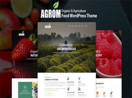 قالب Agrom پوسته ارگانیک و محصولات کشاورزی وردپرس