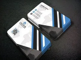 طرح لایه باز کارت ویزیت شرکتی Corporate business card