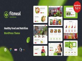 قالب فیت میل Fitmeal پوسته فروش محصولات ارگانیک وردپرس