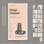 طرح پروپوزال Design Proposal Layout with Pale Pink Elements