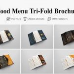 طرح بروشور منوی غذا Food Menu Tri Fold Bochures