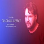 اکشن فوتوشاپ افکت رنگ ژل Color Gel Effect Photoshop Action