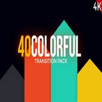 دانلود تمپلیت پریمیر پرو Modern Colorful Transitions Pack