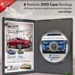 ماک آپ قاب سی دی و دی وی دی  Realistic DVD/CD Case Mockup