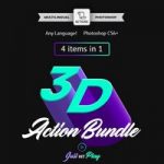 اکشن فتوشاپ ۳D Bundle – Photoshop Actions – Multilingual