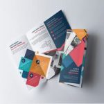 بروشور سه لت Colorful Geometric Tri-Fold Brochure Layout