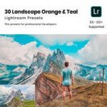 پریست لایتروم ۳۰ Landscape Orange & Teal Lightroom Presets