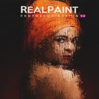 اکشن فتوشاپ Real Paint V.2 – Photoshop Action