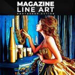 اکشن فتوشاپ Magazine Line Art