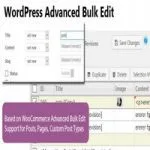 افزونه WordPress Advanced Bulk Edit